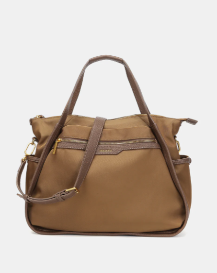 Bolso shopper camel