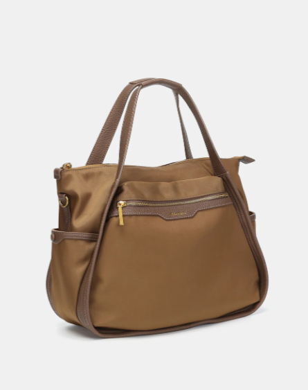 Bolso shopper camel - Imagen 5