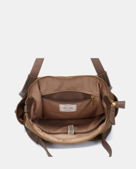Bolso shopper camel - Imagen 2