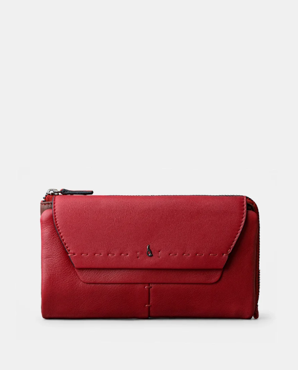 Cartera grande roja